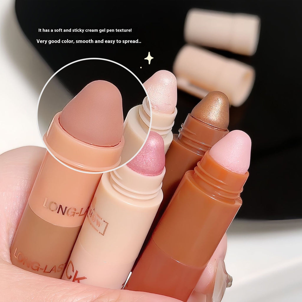 Five And Five Sections Lazy Eyeliner Pen Highlight Plain Face