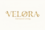 VELORA Logo with Tagline